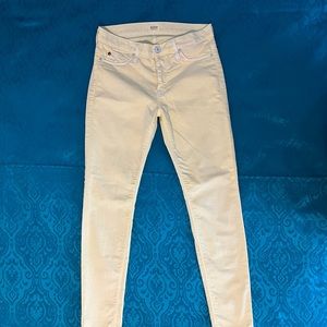 Hudson yellow Nico skinny jeans size 28